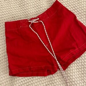 Vintage styled red shorts